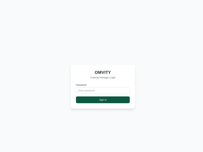 Omvity — Omvity Channel Manager