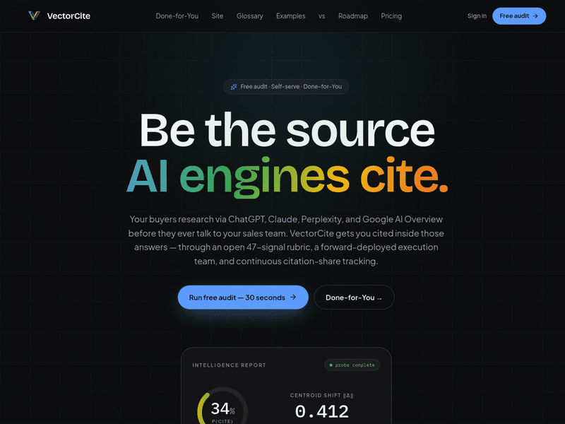Digiocular — VectorCite — AEO + GEO platform